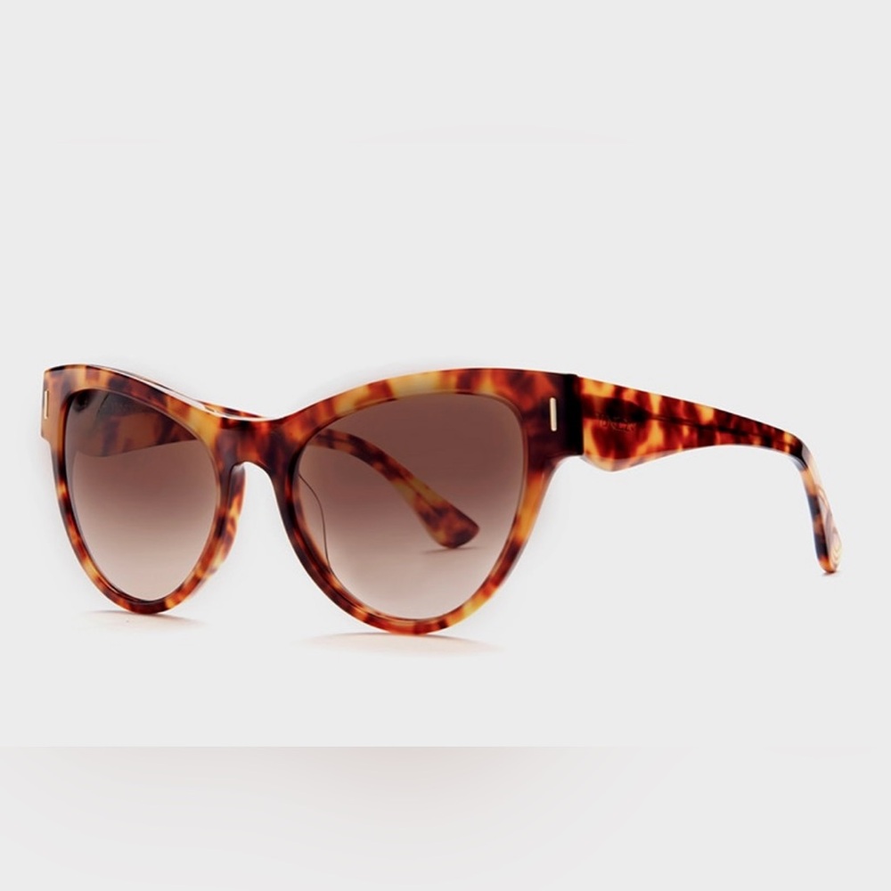 NWT Yunizon Vamp Wide Sunglasses - Apricot Tortoise- women's - Picture 2 of 5